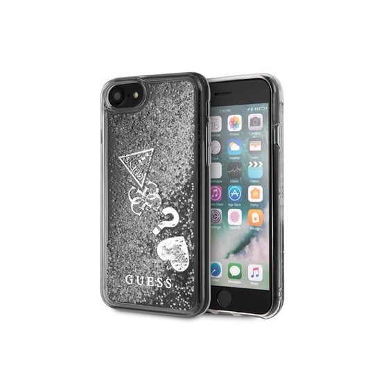 Guess GUHCI8GLHFLSI Apple iPhone SE 2020/8/7 srebrny /silver hard case Glitter Hearts GUESS