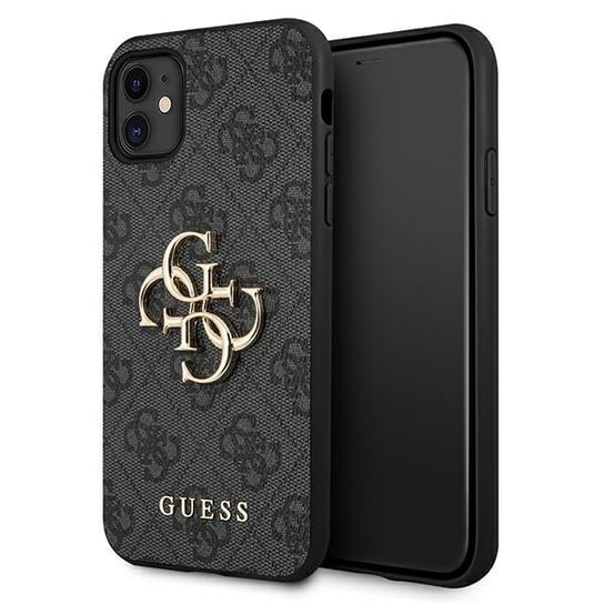 Guess GUHCN614GMGGR iPhone 11 6,1" szary/grey hardcase 4G Big Metal Logo GUESS