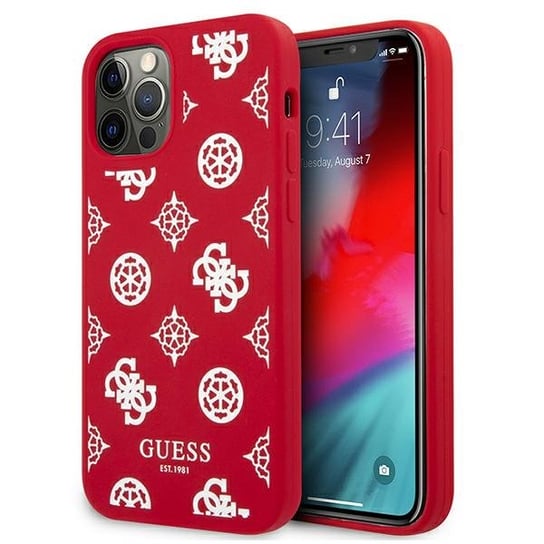 Guess GUHCP12LLSPEWRE iPhone 12 Pro Max 6,7" czerwony/red hard case Peony Collection GUESS