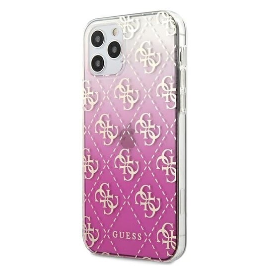 Guess GUHCP12LPCU4GGPI iPhone 12 Pro Max 6,7" różowy/pink hardcase 4G Gradient GUESS