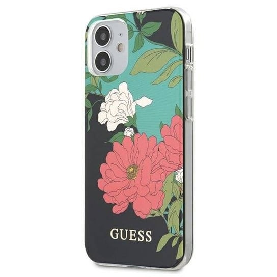 Guess GUHCP12SIMLFL01 iPhone 12 mini 5,4" czarny/black N°1 Flower Collection GUESS