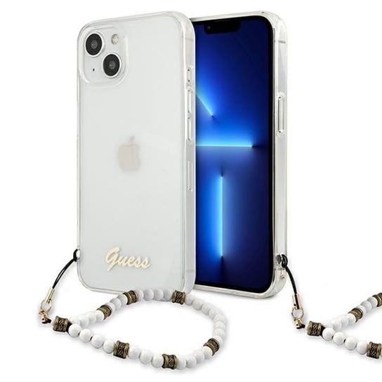 Guess GUHCP13SKPSWH iPhone 13 mini 5,4" Transparent hardcase White Pearl GUESS