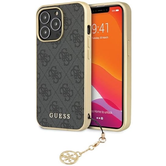 Guess Guhcp14Xgf4Ggr Iphone 14 Pro Max 6.7" Szary/Grey Hardcase 4G Charms Collection GUESS