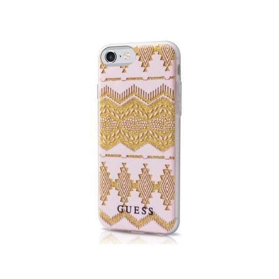 Guess GUHCP7TGPI Apple iPhone SE 2020/8/7 rózowy/pink hardcase Aztec Tribal 3D GUESS