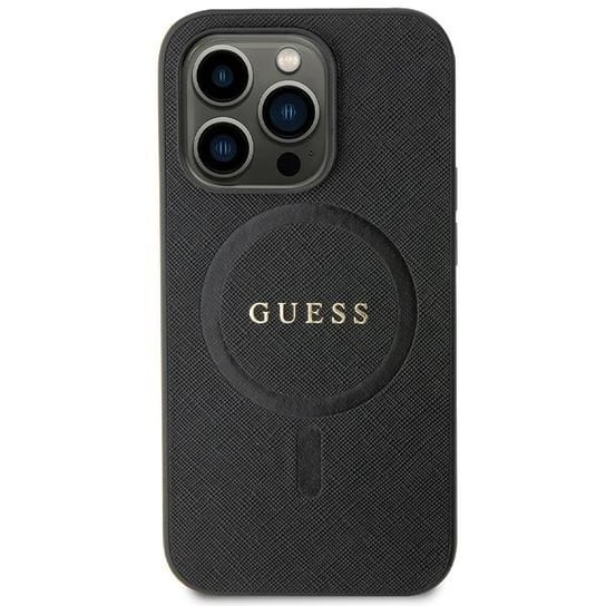 Guess Guhmn61Psahmck Etui Obudowa Do Iphone 11 / Xr 6.1" Czarny/Black Hardcase Saffiano Magsafe GUESS