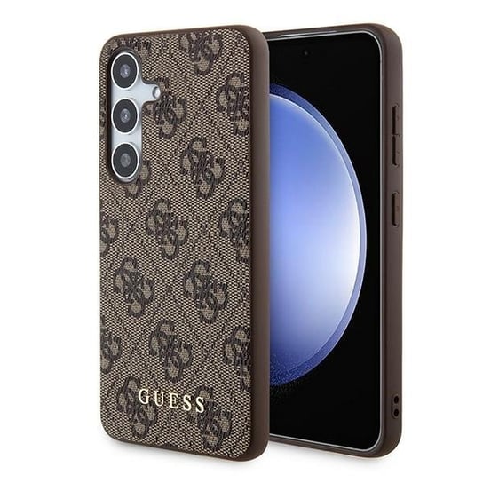 Guess GUOHCSA35G4GFBR Samsung Galaxy A35 A356 brązowy/brown hardcase 4G Metal Gold Logo GUESS