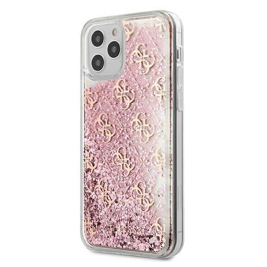 Guess Hard Case 4G Liquid Glitter Iphone 12 / 12 Pro Różowy GUESS
