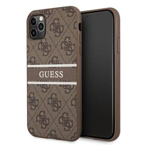 Guess Hard Case Guhcn654Gdbr Iphone 11 Pro Max Stripe Brązowy GUESS