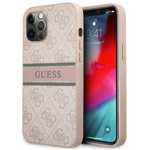 Guess Hard Case Guhcp12L4Gdpi Iphone 12 Pro Max Stripe Różowy GUESS