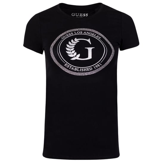 Guess Koszulka Damska T-Shirt Ss G Crest Logo R3 Black W1Ri14Kakz2 Jblk S GUESS