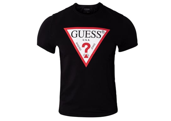 Guess Koszulka Męska T-Shirt Cn Ss Original Logo Black M2Yi71I3Z11 Jblk L GUESS