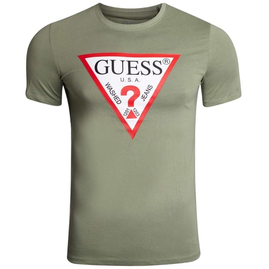 Guess Koszulka Męska T-Shirt Cn Ss Original Logo Zielona M2Yi71I3Z11 G8Ck L GUESS