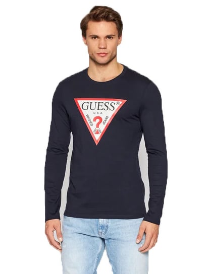 Guess Koszulka Męska Z Długim Rękawem Cn Ls Original Logo Navy M2Yi31I3Z11 G7V2 L GUESS