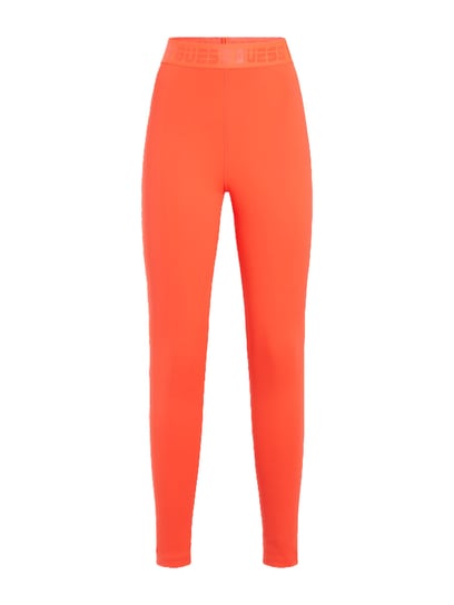 GUESS LEGINSY DAMSKIE AILEEN LEGGING 4/4 ORANGE NEON V2GB13MC049 G5H8 XS GUESS