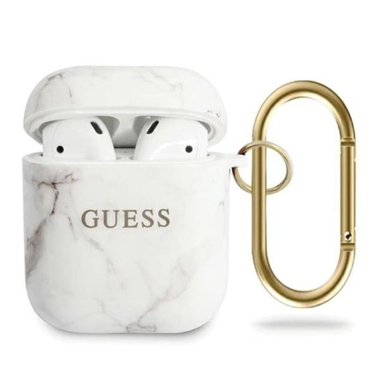 Guess Marble - Etui Airpods (biały) GUESS