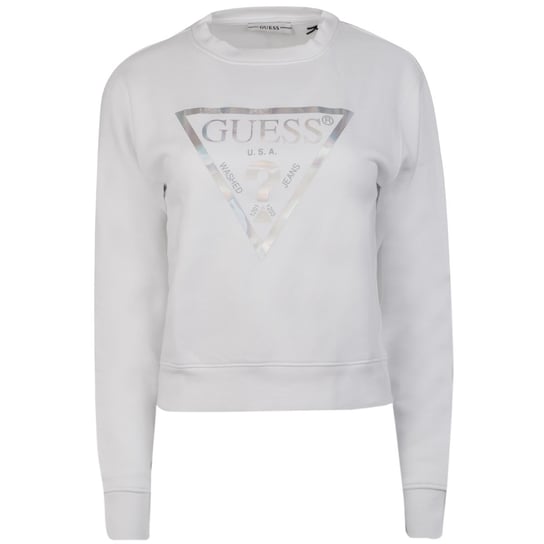 GUESS OCIEPLANA BLUZA DAMSKA LAILA FLEECE WHITE W1YQ83K9Z21 G011 - Rozmiar: M GUESS