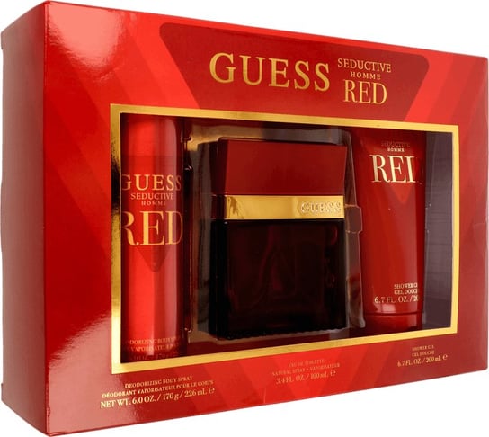 Guess, Seductive Red Homme, Zestaw Kosmetyków, 3 Szt. Guess
