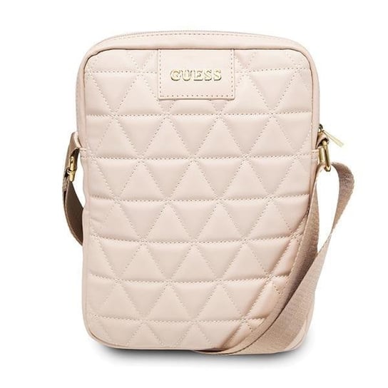 Guess Torba 10" różowa / pink Quilted Tablet Bag GUESS