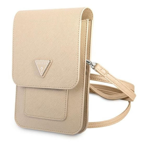 Guess Torebka Guwbsatmlg Beżowy/Beige Saffiano Triangle GUESS