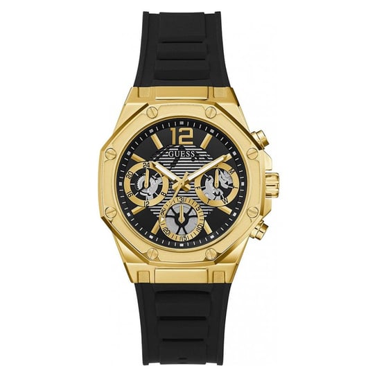 Guess, Zegarek damski, Impulse, GW0256L1, czarno-złoty GUESS