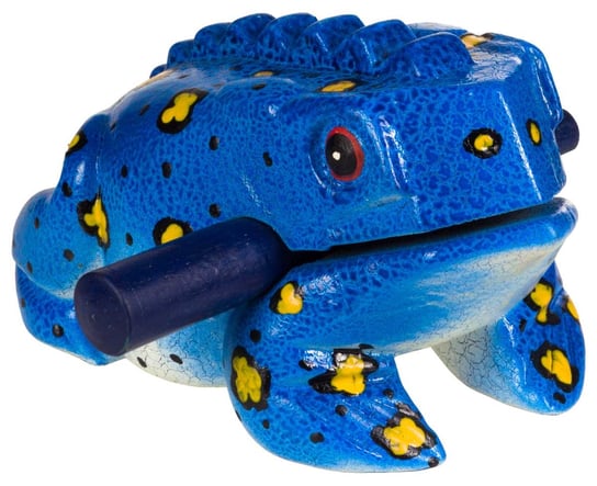 Guiro żabka dla dzieci, 14cm, niebieska, AFR738B, Afroton Afroton