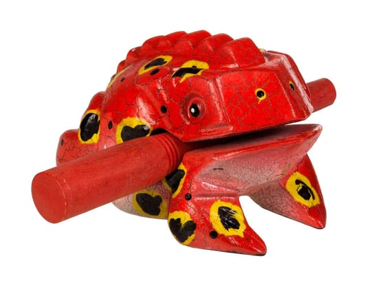 Guiro żabka dla dzieci, 9cm, czerwona, AFR734B, Afroton Afroton