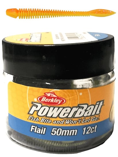 Guma Berkley PowerBait Flail 50mm - Orange Yellow 12szt Berkley