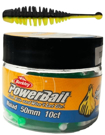 Guma Berkley PowerBait Naiad 30mm - Black Yellow 12szt Berkley