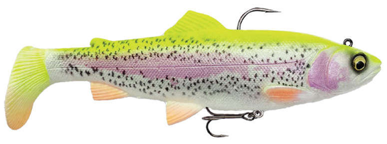 Leurres De Pêche Savage Gear 4D Trout Rattle Shad – 20,5 Cm, 120 G – Couleurs Variées (vert, Argent, Blanc, Jaune)