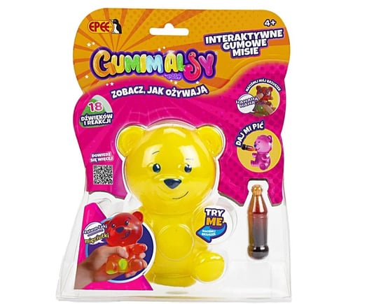 Gumimalsy, zabawka interaktywna, Żółty Epee