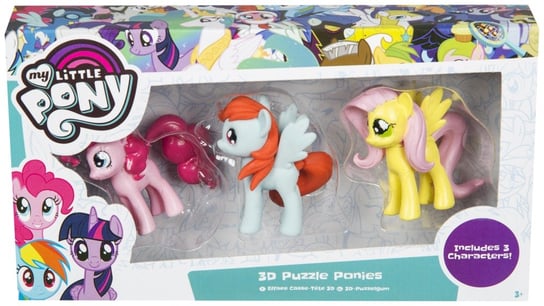 Gumka do mazania, 3D, My Little Pony, 3 sztuki Sambro