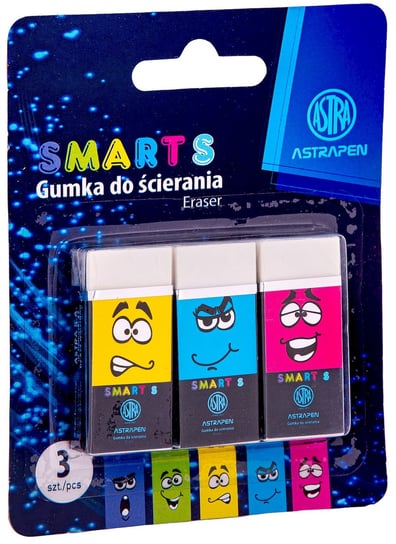Gumka Do Ścierania Pen Smart S Astra Blister 3 Sztuki ASTRA art-pap
