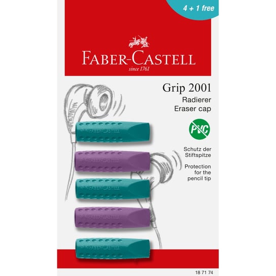 Gumka Grip 2001 Cosmic Faber-Castell Nakładka Blister Faber-Castell