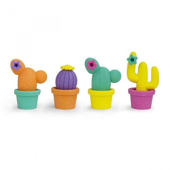 Gumki do mazania MUSTARD Cool Cactus, 4,2x5,9x2,9 cm, 4 szt. Mustard