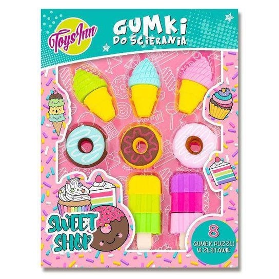 Gumki do ścierania Puzzle Sweet Shop 5942, 8 el. Stnux
