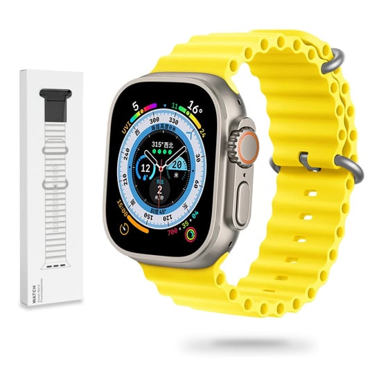 Gumowa Opaska Apple Watch (42 / 44 / 45 / 49 Mm) Żółty GK PROTECTION