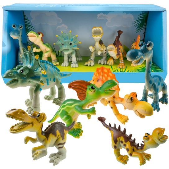 Gumowe Dinozaury figurki 6 szt. zestaw KinderSafe