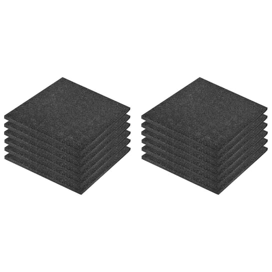 Gumowe płyty ochronne 50x50 cm, 3 cm, czarne / AAALOE Inna marka