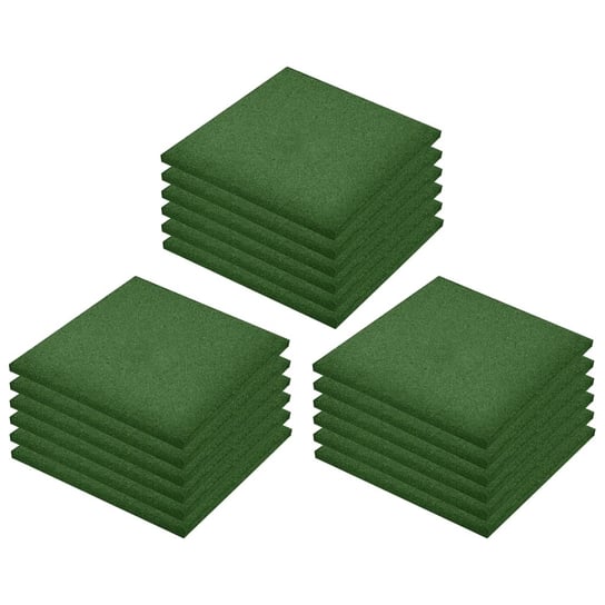 Gumowe płyty ochronne 50x50 cm, zielone, 3 cm Zakito Europe