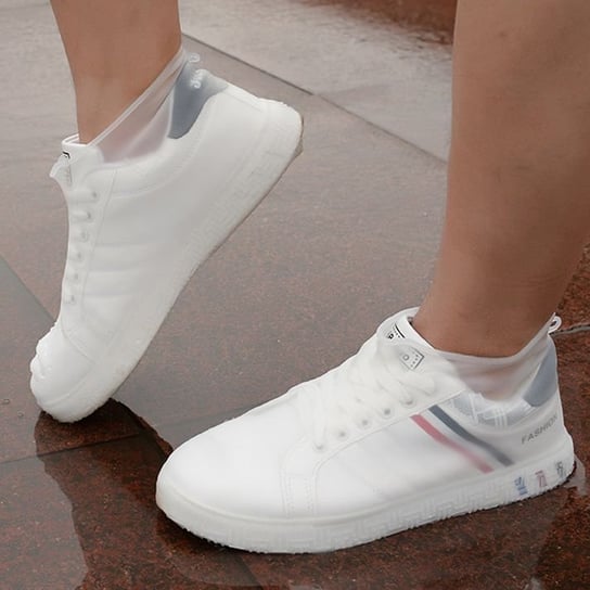 Gumowe wodoodporne ochraniacze na buty rozmiar "26-34" - białe Hedo