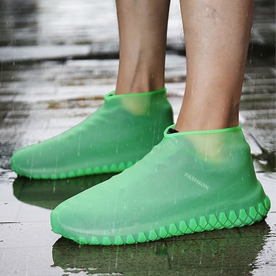 Gumowe wodoodporne ochraniacze na buty rozmiar "26-34" - zielone Hedo