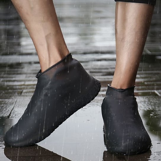 Gumowe wodoodporne ochraniacze na buty rozmiar "35-39" - czarne Hedo