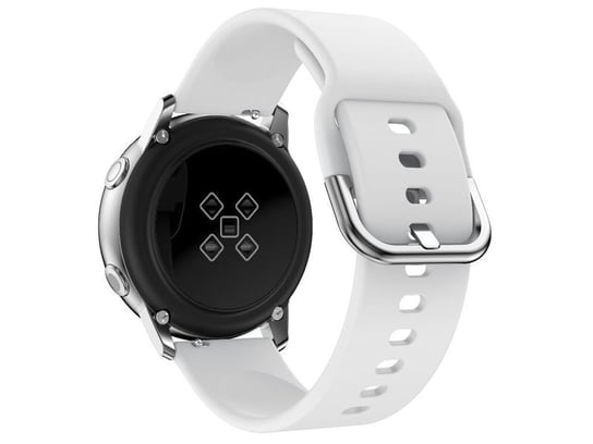 Gumowy pasek Alogy soft do Samsung Galaxy Watch Active 2 biały (20mm) Alogy