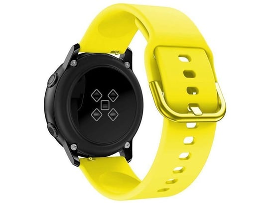 Gumowy pasek Alogy soft do Samsung Galaxy Watch Active 2 żółty (20mm) Alogy