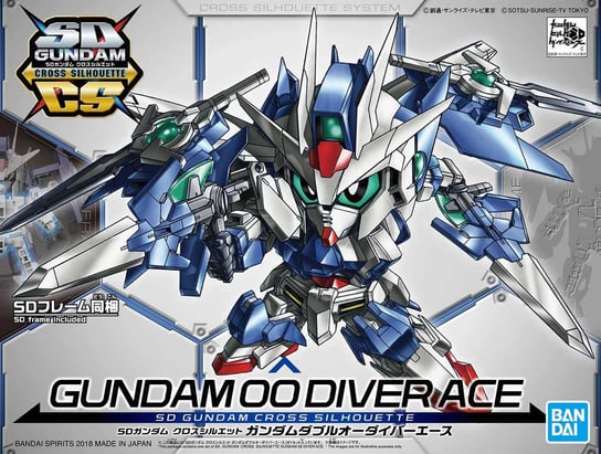 Gundam, figurka SD Gundam Cross Silhouette Gundam Oo Diver Ace Mobile Suit Gundam