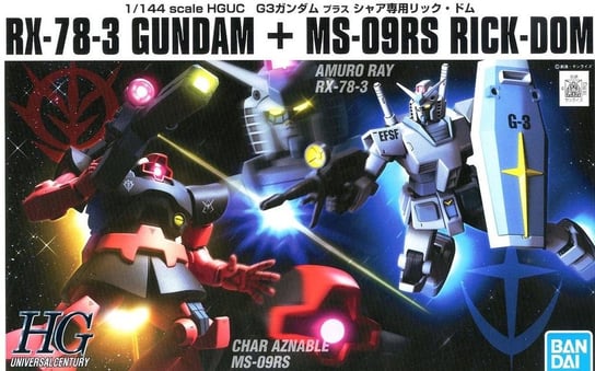 Gundam - Hguc 1/144 G3-3 Gundam Vs Char'S Rick Dom Set - Model Kit BANDAI