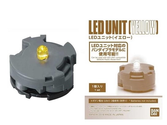 gundam - mg led unit yellow x1 - model kit accessory Bandai