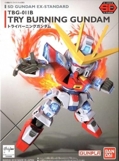 Gundam - Model Kit - Super Deformed Ex - Burning Gundam - 8 Cm BANDAI