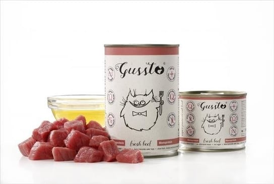Gussto mokra karma dla kota Beef Wołowina 6 x 200g Gussto