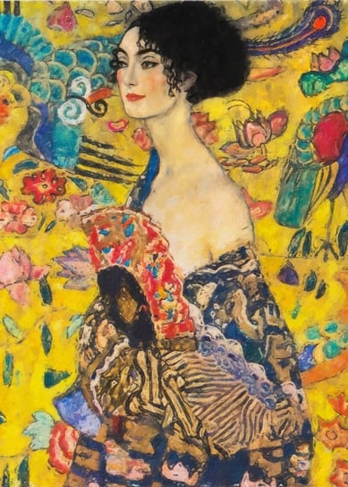 GUSTAV KLIMT KOBIETA Z WACHLARZEM PLAKAT A1 59,4x84,1cm OBRAZ #443 KMB PRESS